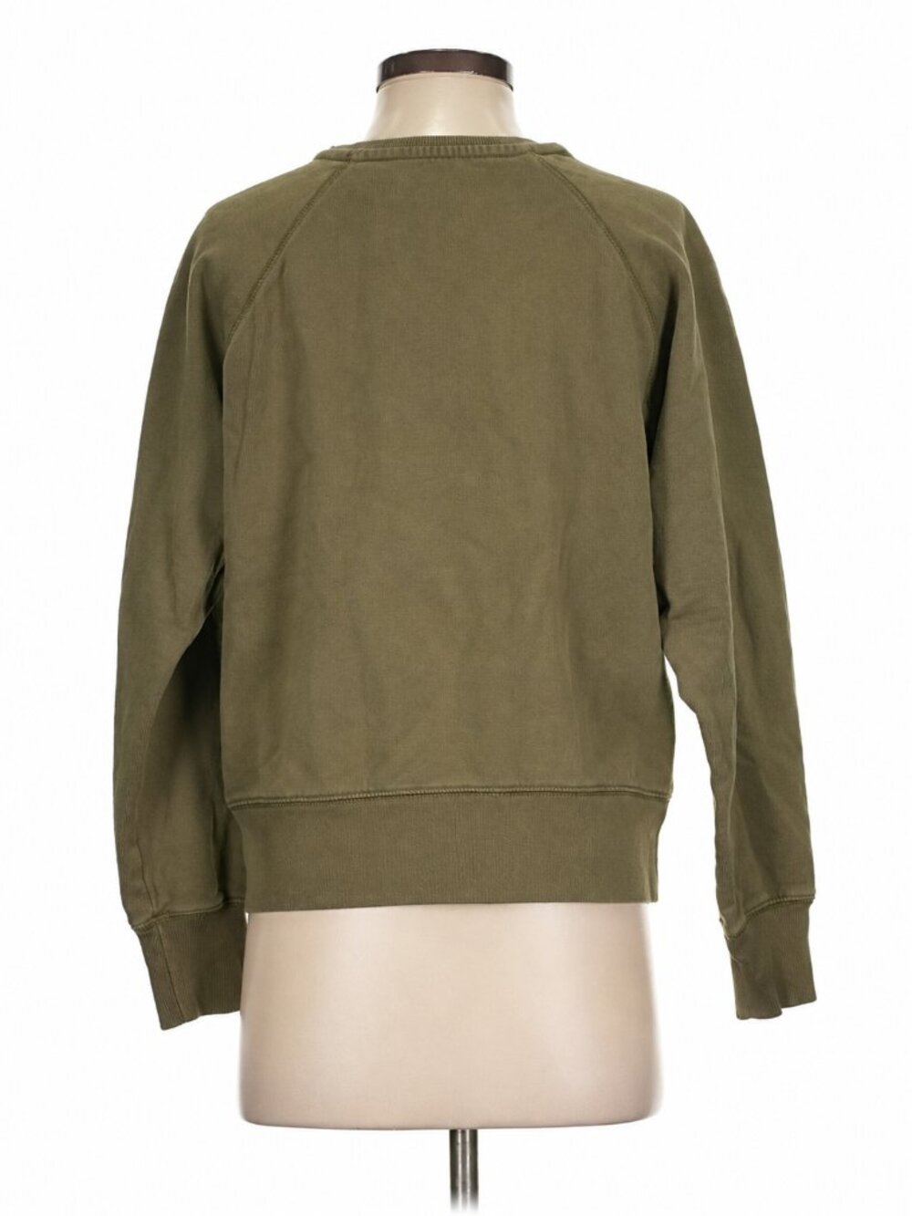 Zadig & Voltaire Skull Graphic Sweatshirt XS Olive Green French Rock Chic - Picture 5 of 6